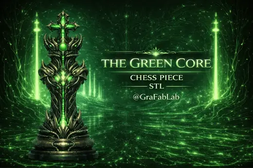 The Green Core "King" - chess piece