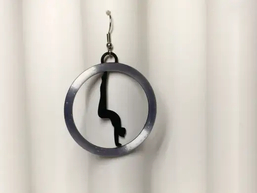 Cat Woman Yoga Earrings no.1