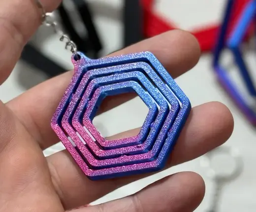Mini hexagon toys (print in place)
