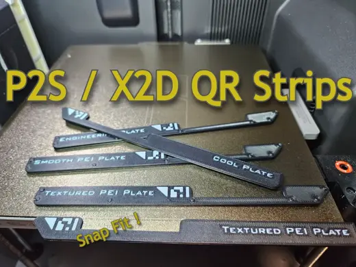 QR Clip For P2S / X2D Build Plate