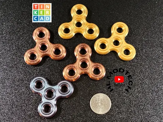 Tinkercad Micro Print in Place Fidget Spinner