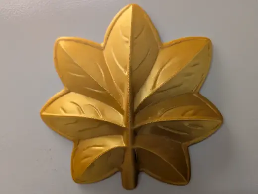 LCDR, CDR, MAJ, Lt Col Oak Leaf Rank Insignia
