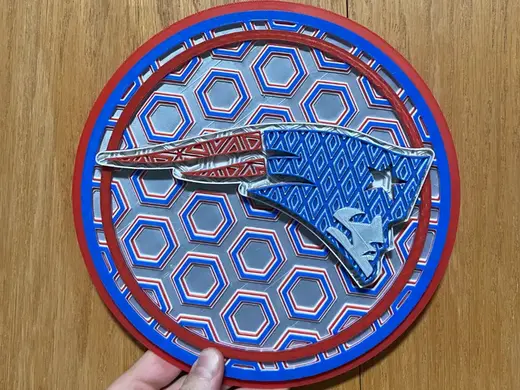 New England Patriots Dimensional Mosaic