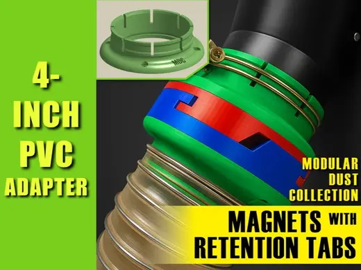 4in PVC Adapter | Modular Dust Collection