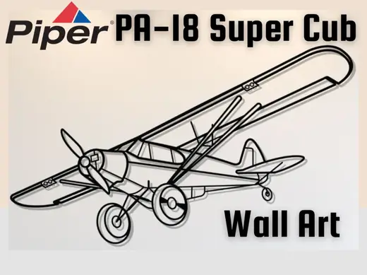 Piper PA-18 Super Cub Wall Art