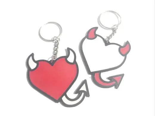 Devilish Love Keychain - Valentine's Day
