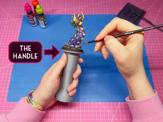 Painting Handle with magnet for miniatures