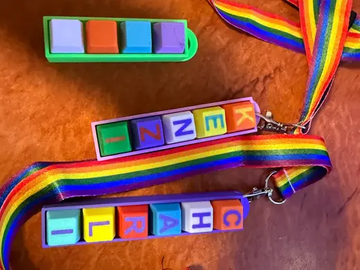 Keyboard Fidget Clicker Custom Names