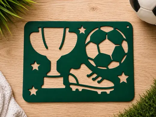 Fußball Stencil Template Malvorlage Schablone