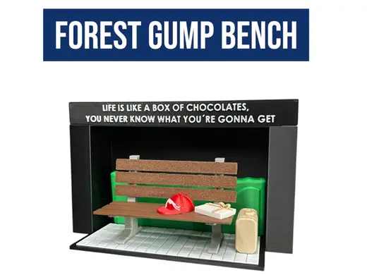 Forest Gump Bench Szene Diorama
