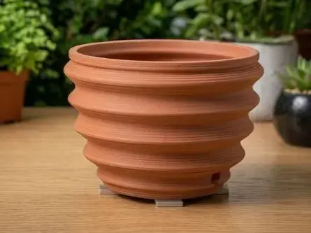 Beehive Planter — Sculptural Ribbed Pot