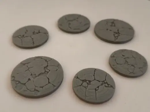 Cracked stone base toppers 40k, dnd