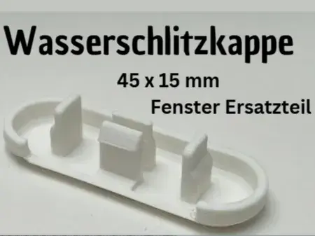Wasserschlitzkappe 45 x 15 mm – Fenster Ersatzteil