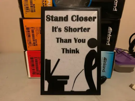 Wall Art Toilet sign