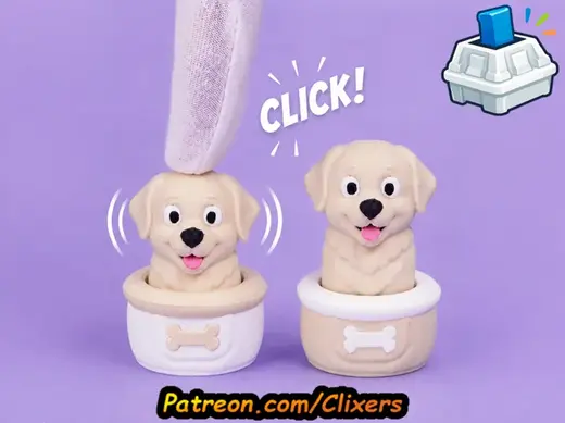 Labrador Clicker Cute Fidget Toy