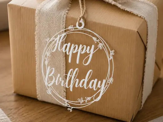 Happy Birthday Ornament –Gift & Bouquet Decoration