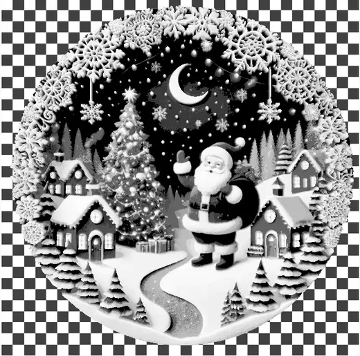 Weihnachtsdekoration Fensterbild 2