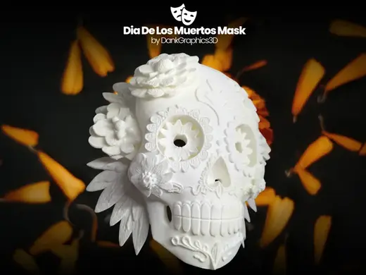 Dia De Los Muertos Mask by DankGraphics3D
