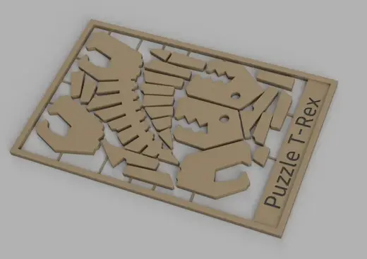 T-Rex Mini Kit Card Puzzle