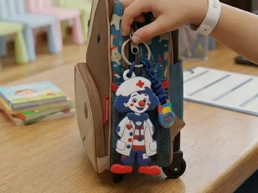 Medical clown keychain