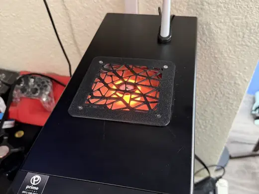 120 mm Fan Grill Cover Abstract/Organic Design