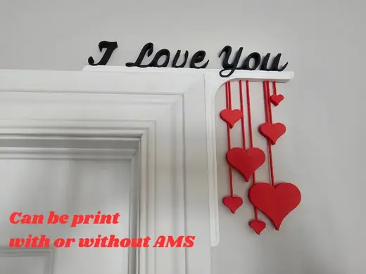 Door Corner - Hanging Hearts
