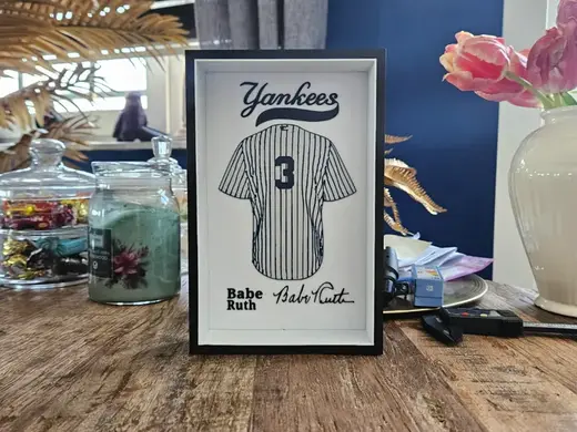 MLB - New York Yankees Babe Ruth Jersey display