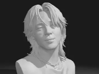 Jimin from BTS head bust