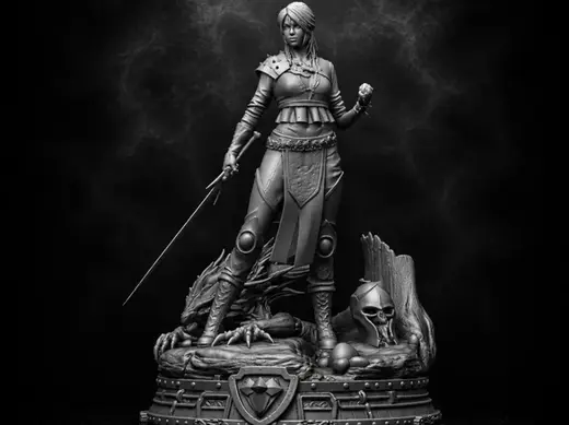 Ciri | The Witcher 3: Wild Hunt Statue