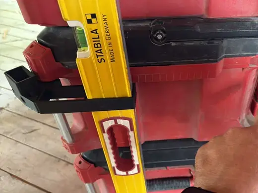 Stabila Level Holder for packout side rail