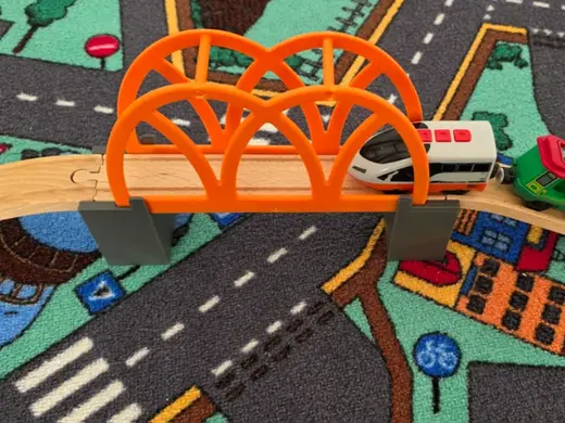 Stützen (Pfeiler) für Ikea Holzeisenbahnbrücke