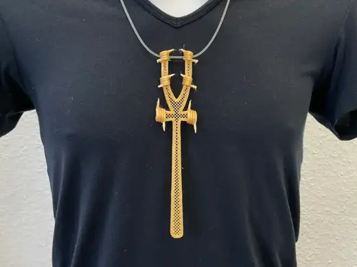 Pendant with barbed wire in ancient egypt style