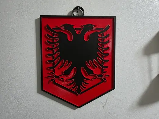 Shield of Albania Flag concept