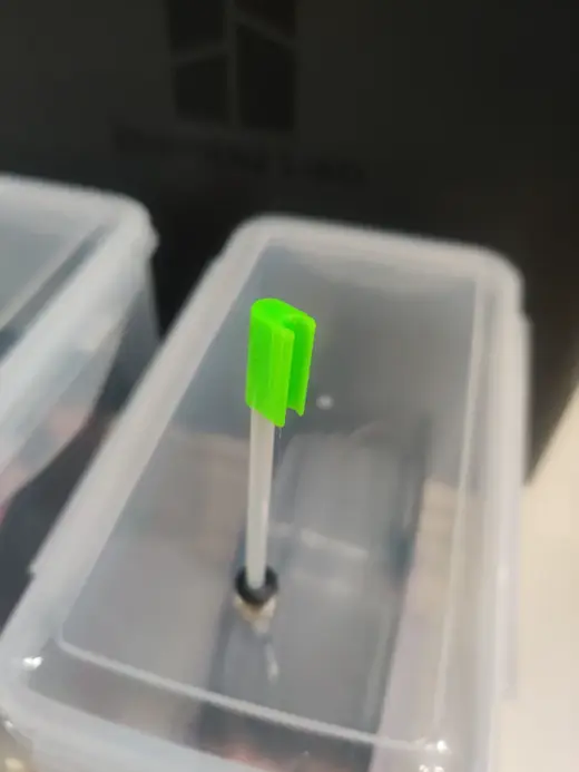 PTFE Tube End Cap with Clip for Drybox