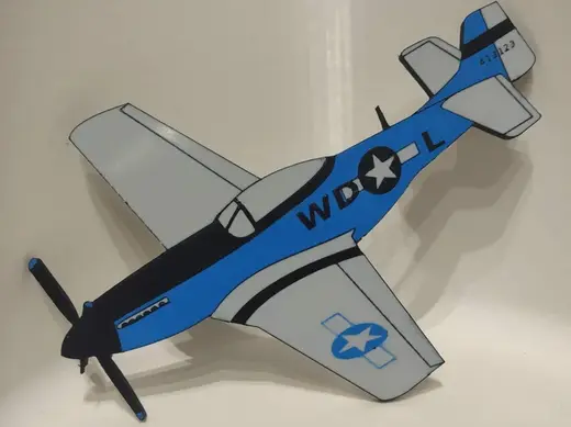 P51 Mustang Magnet display