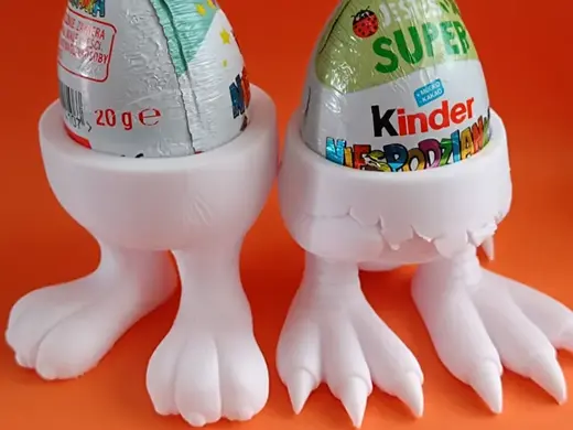 Egg Holder Easter animal Feet Display