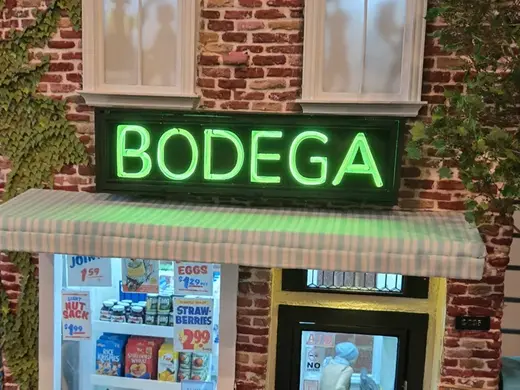 Miniature Bodega Sign (neon look)