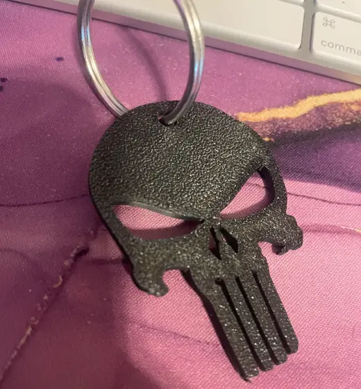 Punisher Skull Keychain or Earring