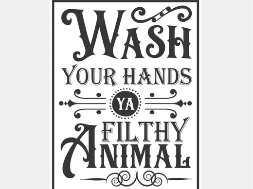 Funny Bathroom Sign - Wash your Hands!