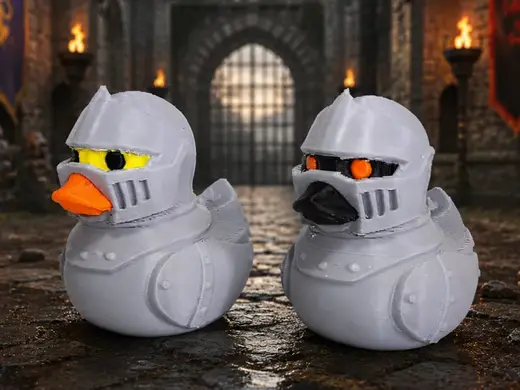TrailQuackers Good & Evil Knights Duckies Jeep!
