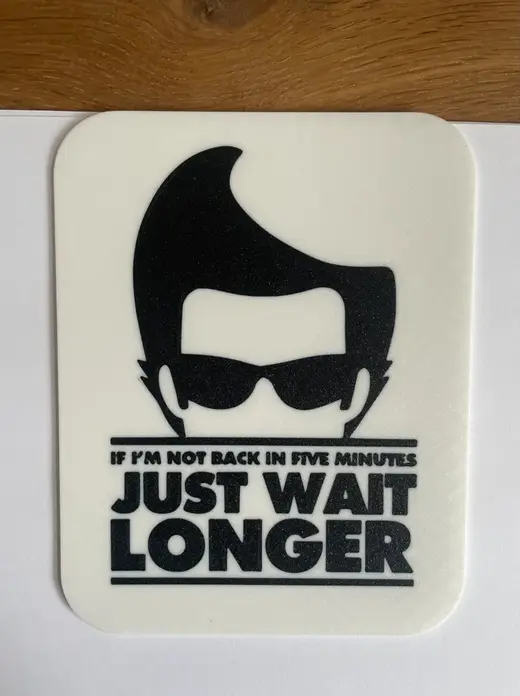 Ace Ventura / Back in 5 / Wall Art / 2d art / sign