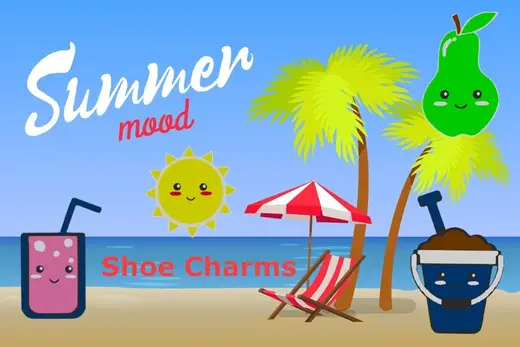 Summer Mood Shoe Charms