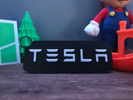 Tesla Keychain fast print