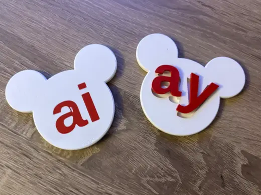 Steamboat Willie Customisable Phonics or Keychain