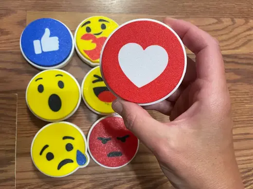 Love Facebook React Clicker