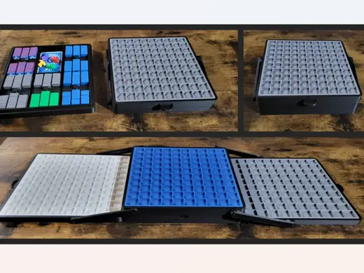 PlayGrid multi board, A-frame and tile storage