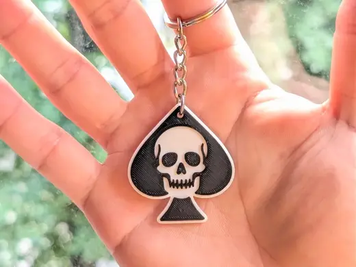 Skull of Spades - Keychain