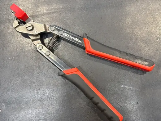 StewMac Deluxe Fret Tang Nipper Chip Catcher