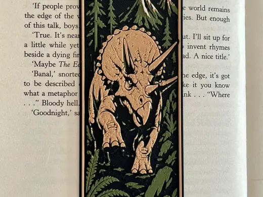 Triceratops Bookmark