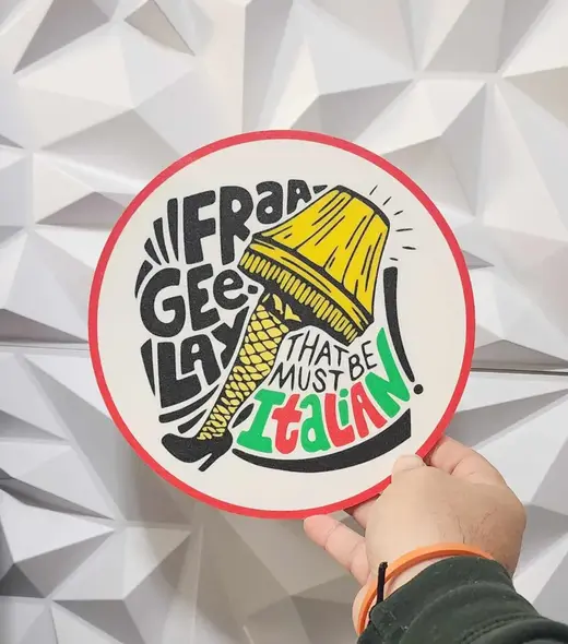 A Christmas Story Leg Lamp Coaster & Wall Art